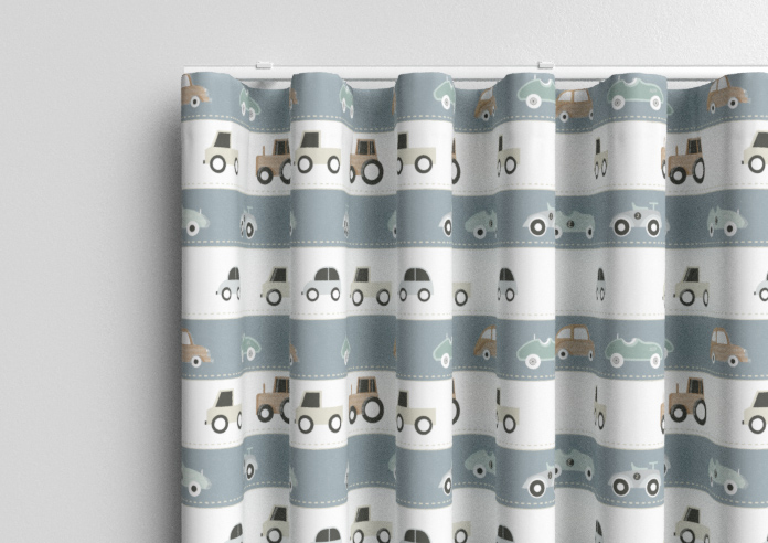 Brum Brum, Blues - Made to Measure Curtains - Image 13